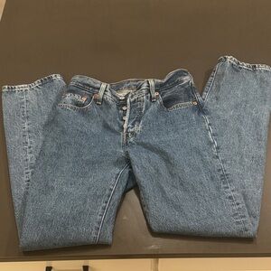 Levis 501 Jeans Womens 25x32 90's Fit Button Fly Denim